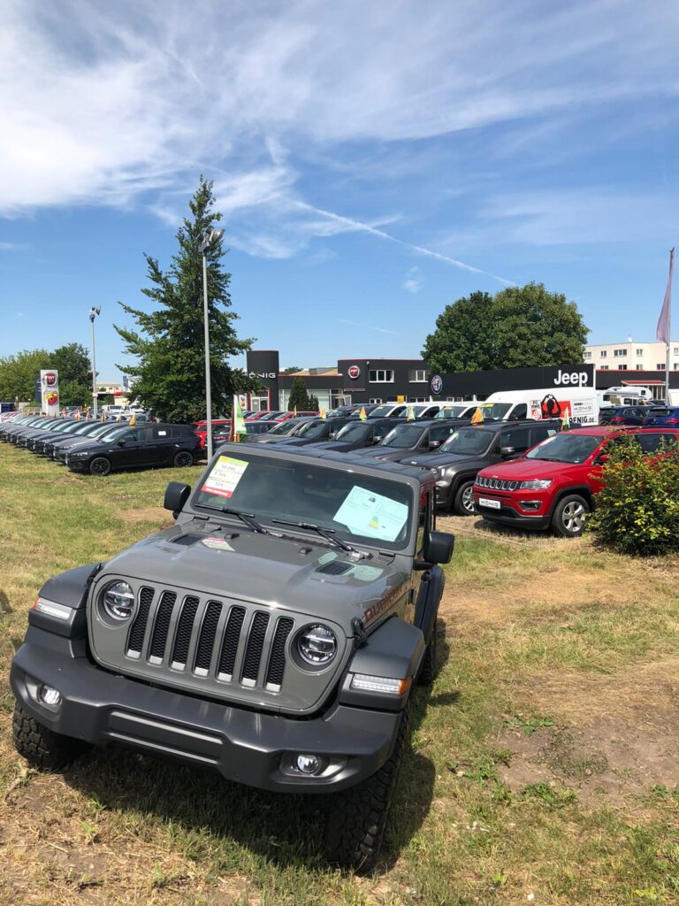 Verkaufsfläche des Autohaus König in Thüringen.